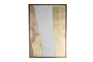 Холст "Золотое искусство-2" в багете латунь