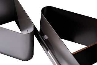 Стеллаж металл/шпон