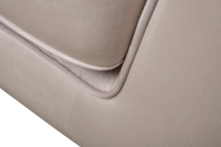 Диван Madrid Memory трехместный шенилл бежевый с кантом