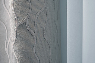 Портьера Ажур (Mesh) 275х260см голубая