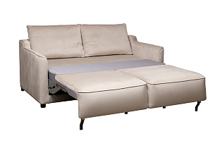 Диван Portofino двухместный раскладной светло-серый с кантом