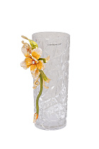 Ваза стеклянная с золотым цветком 1 (превью)