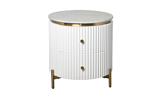 Тумбочка с 2мя ящиками и мраморной столешницей 1 (превью)