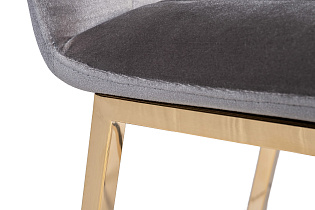 Стул барный велюровый серый 5 (превью)