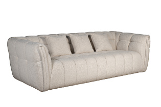 Диван Прато (Prato) трехместный букле белый