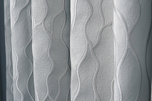 Портьера Ажур (Mesh) 275х260см голубая