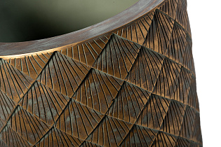 Кашпо с золотым орнаментом