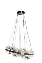 Люстра подвесная прозрачное стекло/золото