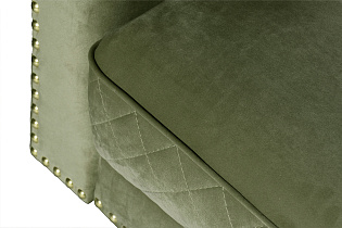 Дизайнерский диван Sorrento 230 трехместный раскладной оливковый