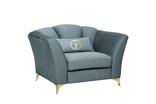 Кресло Annette велюровое бирюзовое 2 (превью)