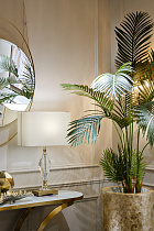 Лампа настольная стеклянная (белый абажур) 4 (превью)