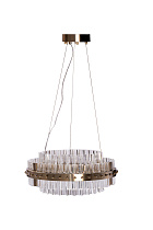 Люстра подвесная Galaxy прозрачное стекло/золото