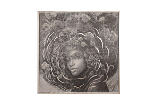 Холст «Нежность-1» в багете серебро 1 (превью)