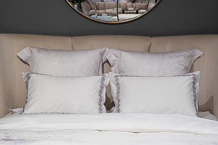 Комплект из 2х наволочек «Фиори» 50х70см сиренево-белый 2 (превью)