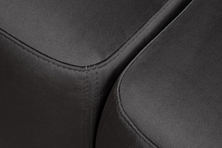 Диван Турин(Turin) трехместный раскладной велюровый темно-серый