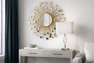 Лампа настольная стеклянная (белый абажур)