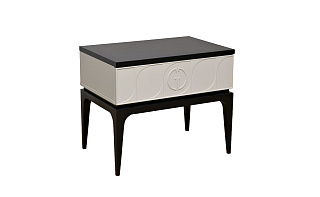 Тумбочка прикроватная Спинола(Spinola) черно-серая