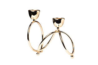 Подсвечник металлический золотой 1 (превью)