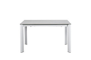 Стол обеденный раскладной керамический белый