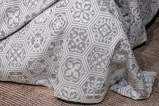 Покрывало «Ажур» 180х230см серое 5 (превью)