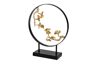 Статуэтка «Листья с двумя золотыми птичками» 1 (превью)