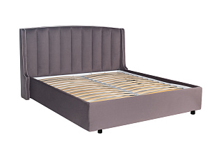 Кровать Одри(Odry) с подъемным механизмом и бельевым ящиком лилово-серая 2 (превью)