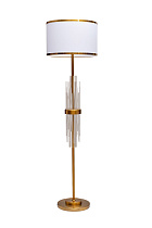 Торшер металлический со стеклянным декором