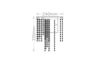 Бра Cascada хром