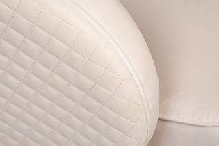 Кресло Olten велюровое кремовое