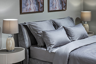 Простыня сатиновая 240х180см серая 4 (превью)