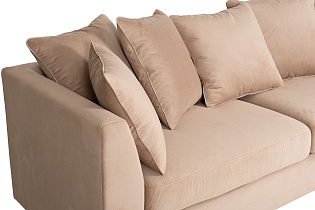 Диван Roberto трехместный раскладной бежевый