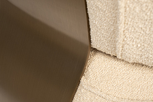 Кресло без подлокотников букле бежевое