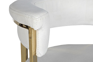 Стул барный светло-серый велюровый (золото) 3 (превью)