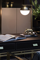 Лампа настольная с матовым плафоном, золото 8 (превью)