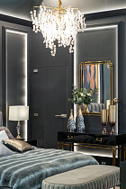 Зеркало прямоугольное в золотой раме 4 (превью)