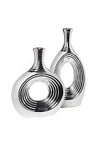Ваза серебристая керамическая 2 (превью)