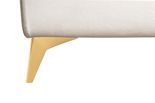 Кровать Сиена(Siena) велюровая кремовая