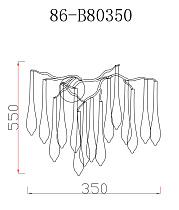 Бра "Капли" цвет шампань