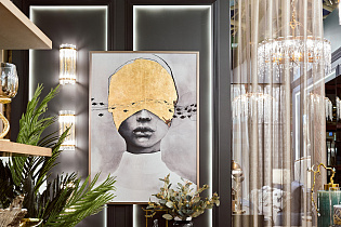 Холст «Затмение-2» в багете латунь 4 (превью)